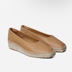 Everlane Tan Espadrille Wedge Shoes Size 9.5